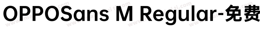 OPPOSans M Regular字体转换